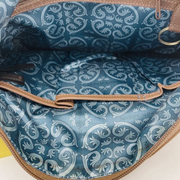 Stone Mountain ~ Sophia ~ Genuine Crossbody Leather bag ~ Caramel Brown - Picture 4 of 7